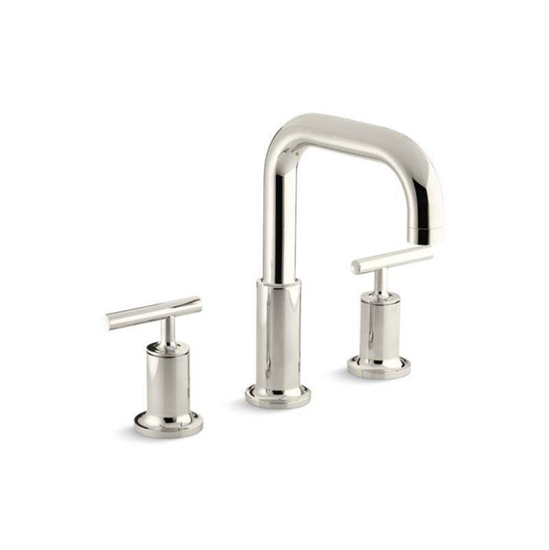 Purist Deck-mount bath faucet trim with Lever handles