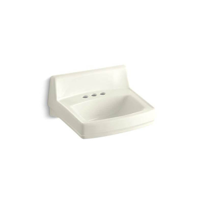 Greenwich 20-3/4" x 18-1/4" wall-mount/concealed arm carrier bathroom sink with 4" centerset faucet holes