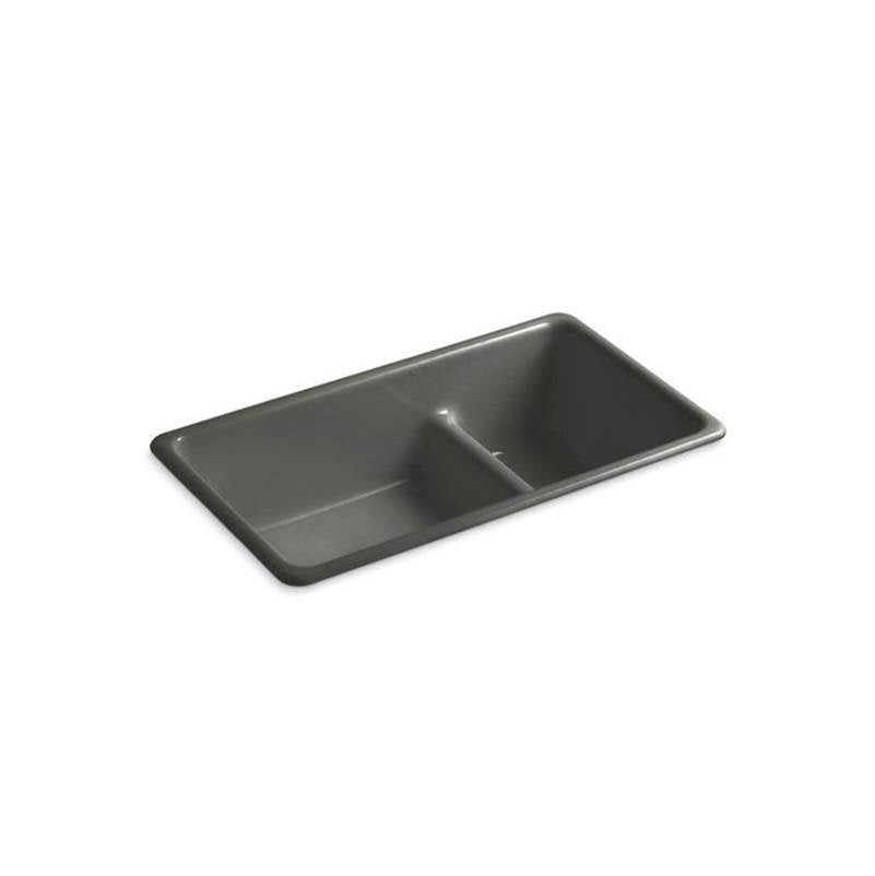 Iron/Tones Smart Divide 33" top-/undermount double-bowl kitchen sink