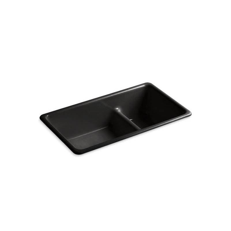 Iron/Tones Smart Divide 33" top-/undermount double-bowl kitchen sink