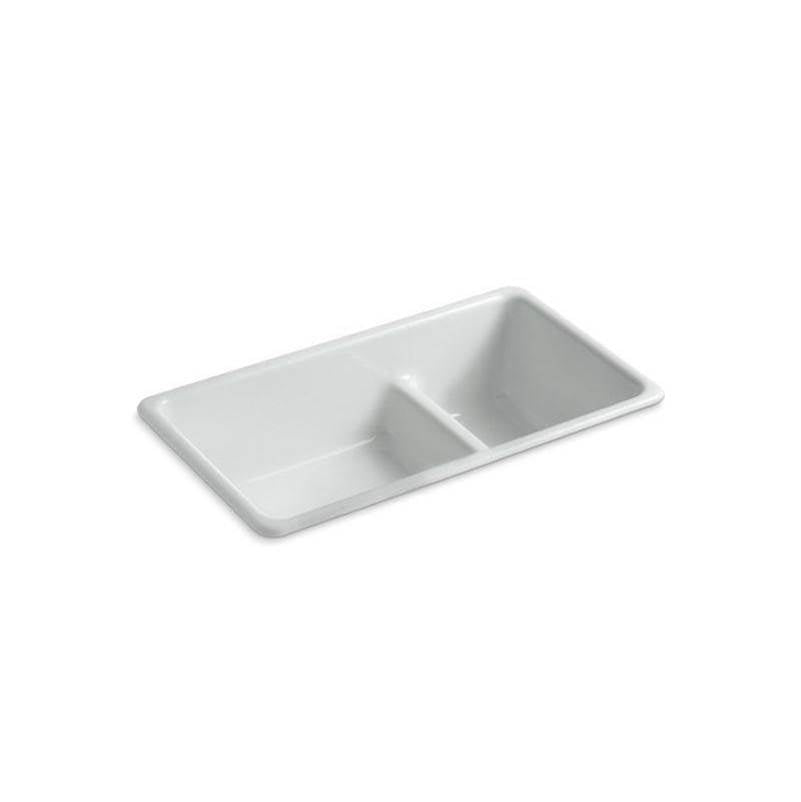 Iron/Tones Smart Divide 33" top-/undermount double-bowl kitchen sink