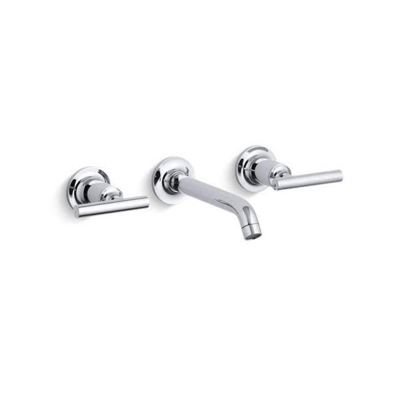 Purist Wall-mount bathroom sink faucet trim with Lever handles, 1.2 gpm