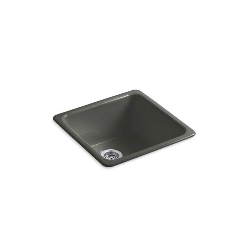 Iron/Tones 21" top-/undermount single-bowl bar sink