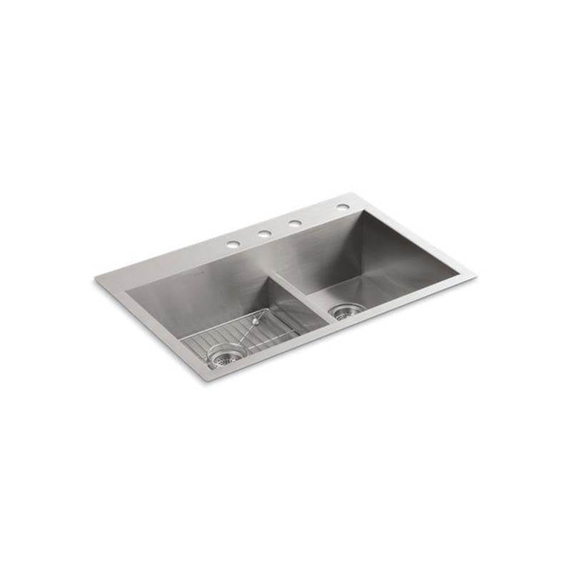 Vault Smart Divide 33" top-/undermount double-bowl kitchen sink