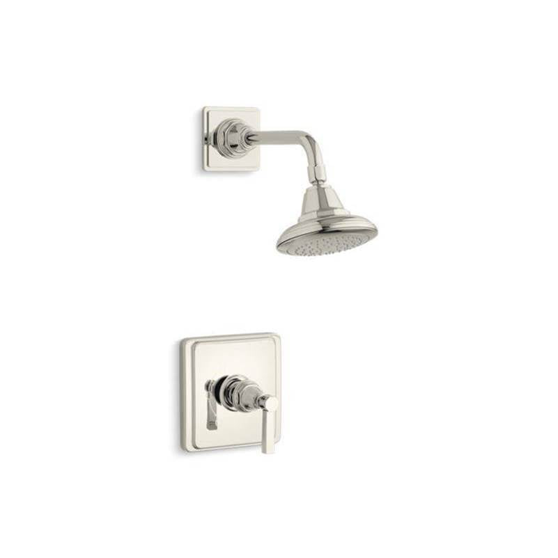 Pinstripe Pure Rite-Temp shower trim kit with lever handle, 2.5 gpm