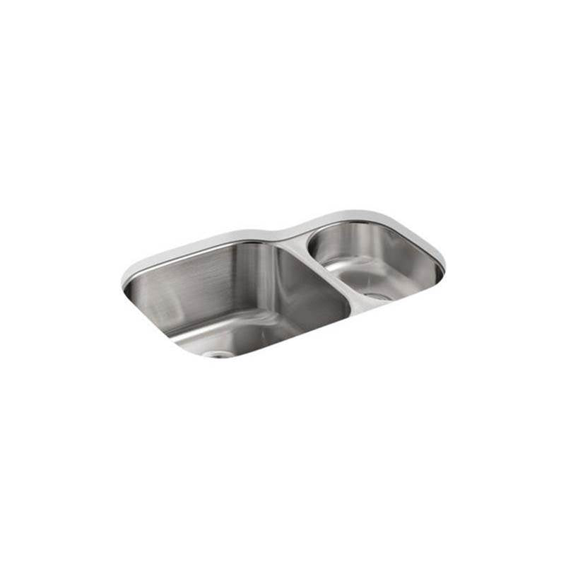 Undertone 30-3/4" undermount double-bowl kitchen sink