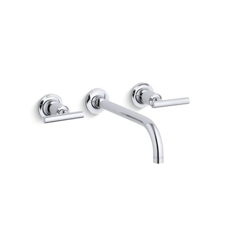 Purist Wall-mount bathroom sink faucet trim with Lever handles, 1.2 gpm