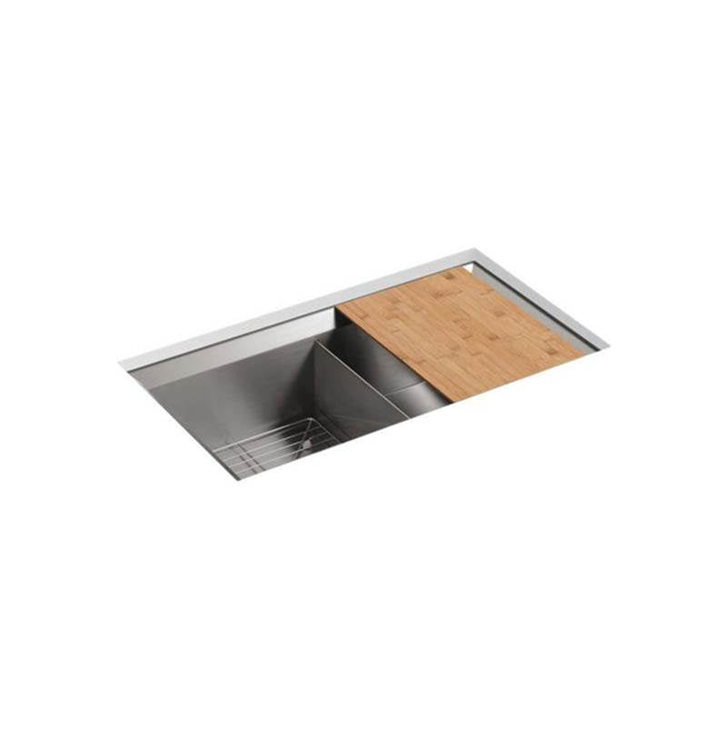 Poise 33" undermount double-bowl kitchen sink