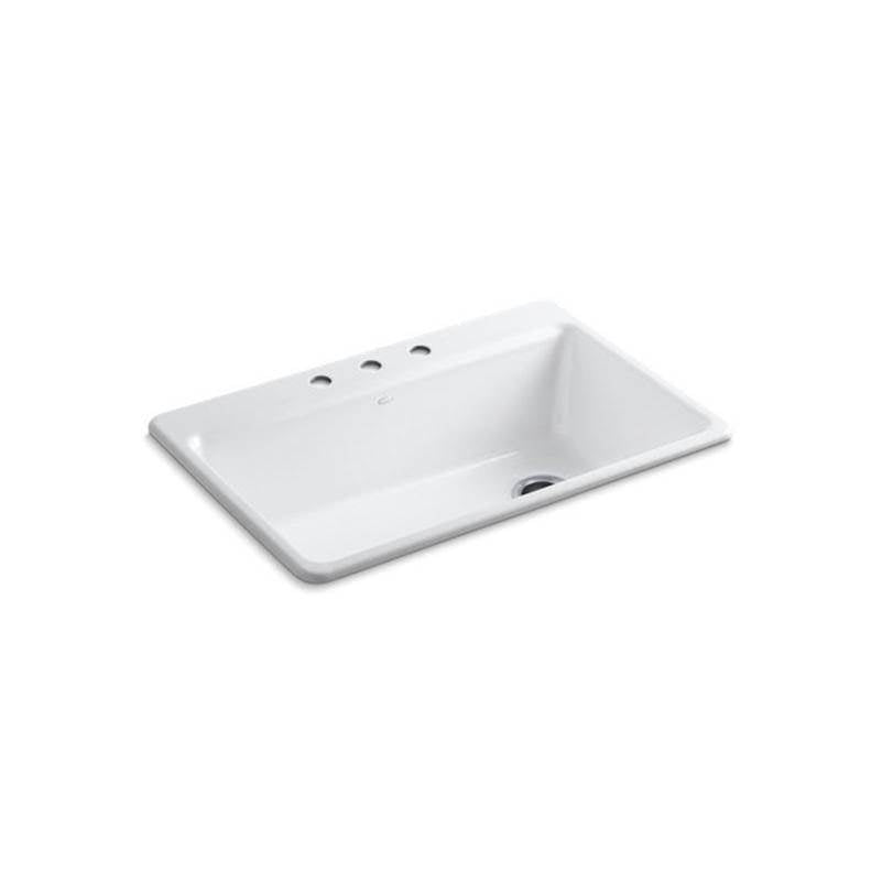 Riverby 33" top-mount single-bowl workstation kitchen sink