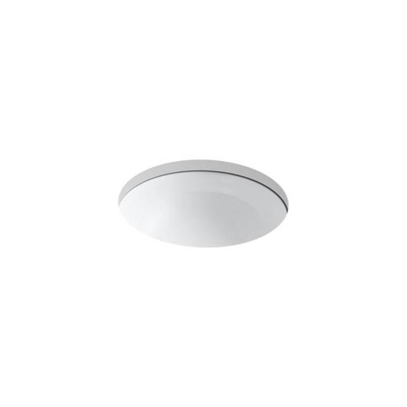 Camber 16-1/4" round undermount bathroom sink, no overflow