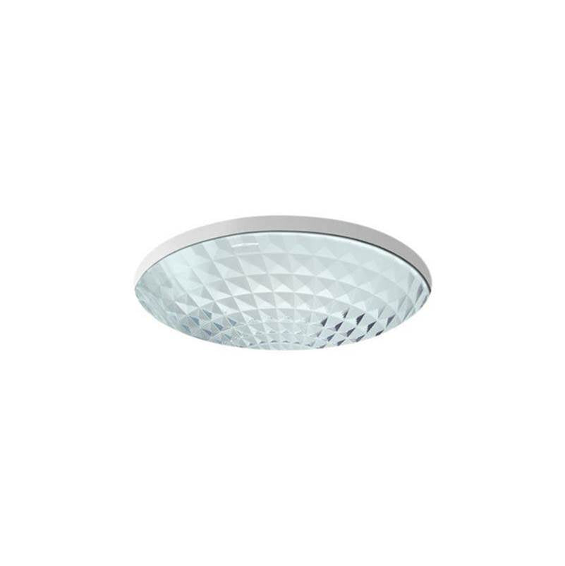 Kallos 16" round undermount bathroom sink, no overflow