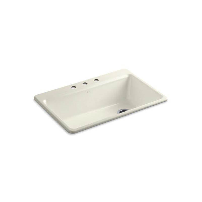 Riverby 33" top-mount single-bowl workstation kitchen sink