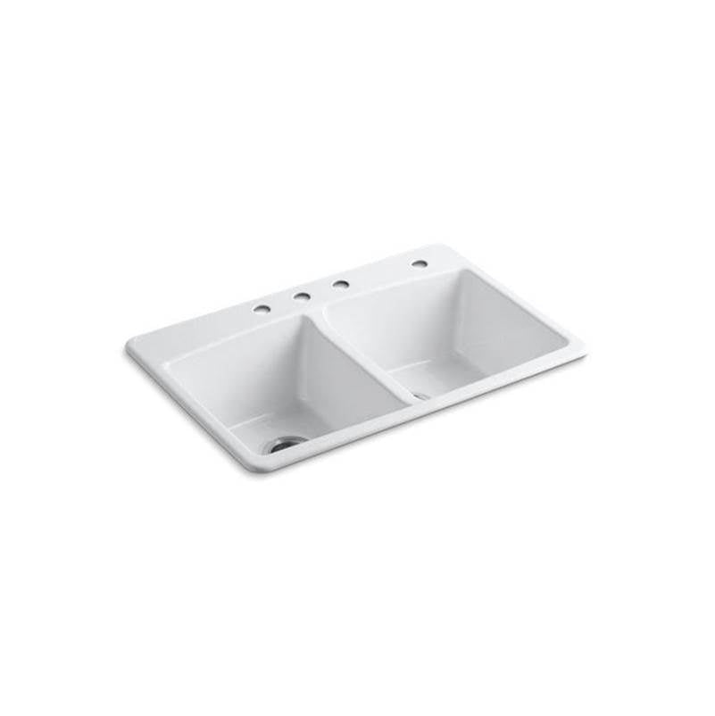 Brookfield 33" top-mount double-bowl kitchen sink