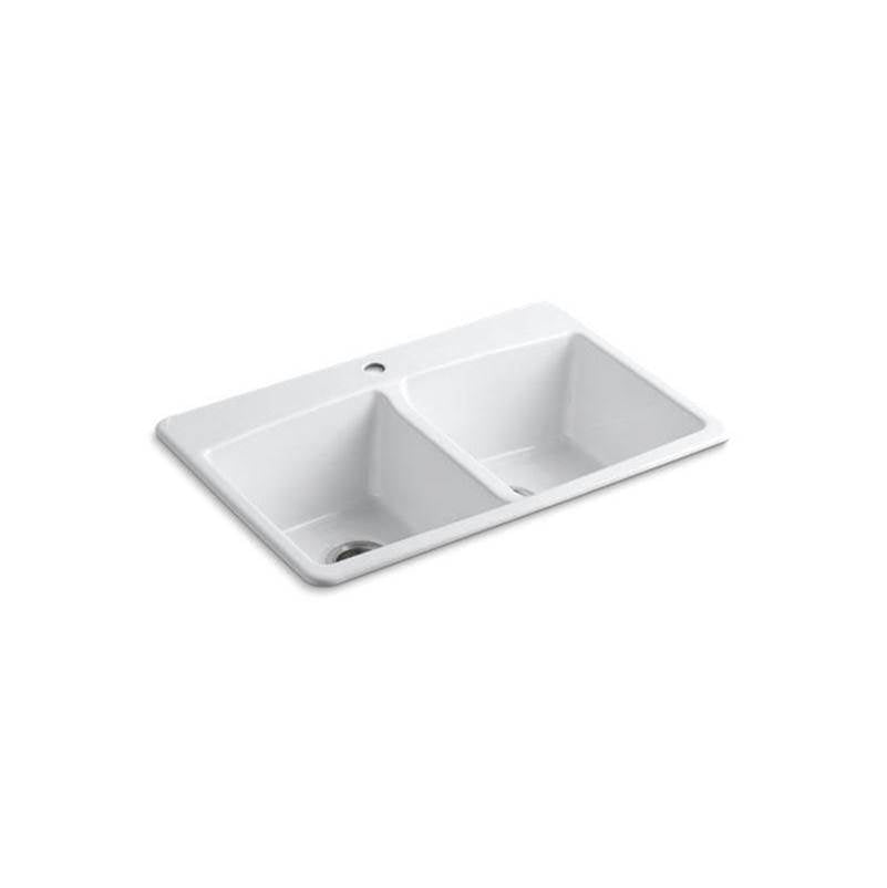 Brookfield 33" top-mount double-bowl kitchen sink