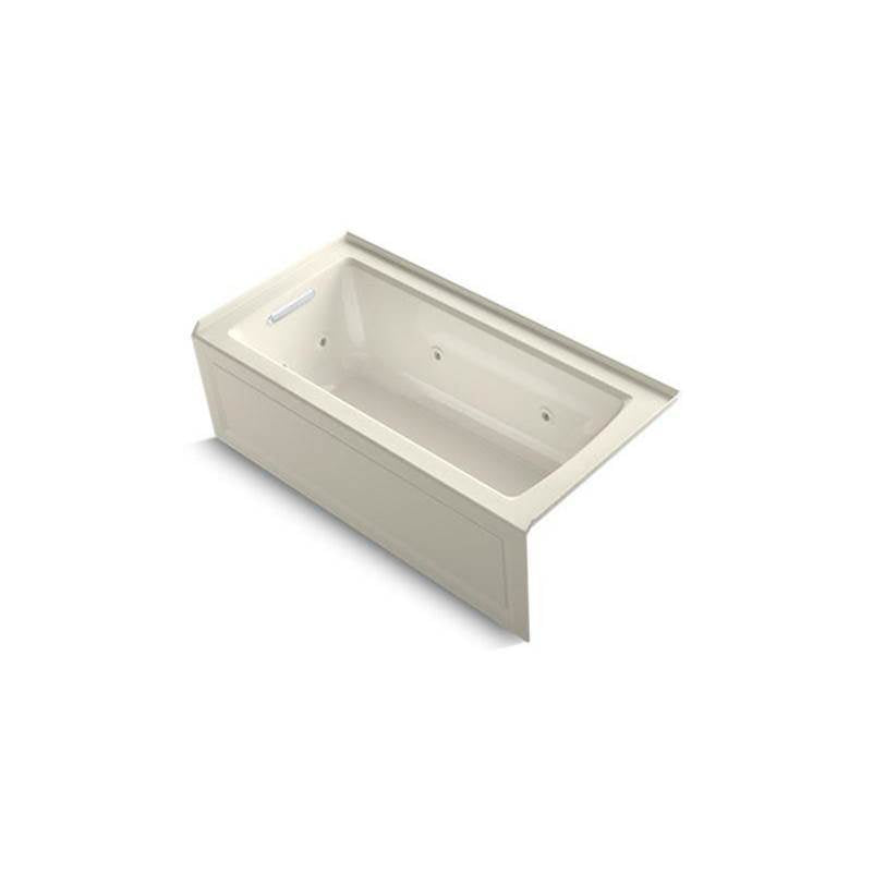 Archer 60" x 30" alcove heated whirlpool bath, left drain