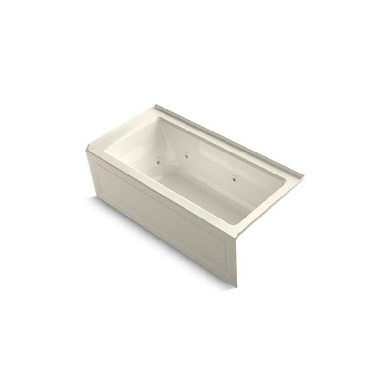 Archer 60" x 30" alcove heated whirlpool bath, right drain
