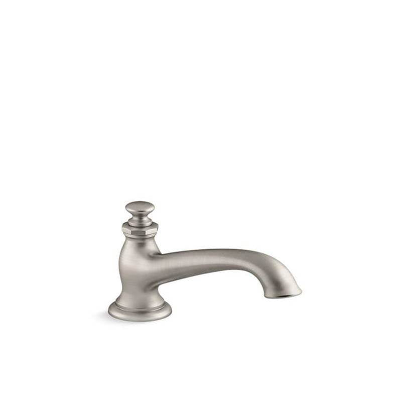 Artifacts Deck-mount bath spout with flare design