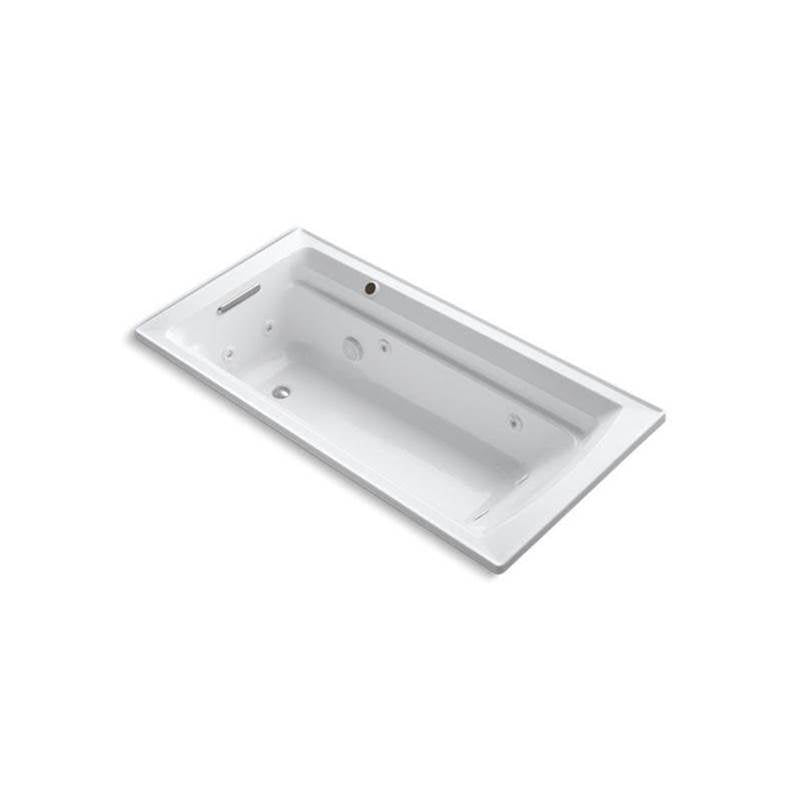 Archer 72" x 36" drop-in whirlpool bath with Bask heated surface