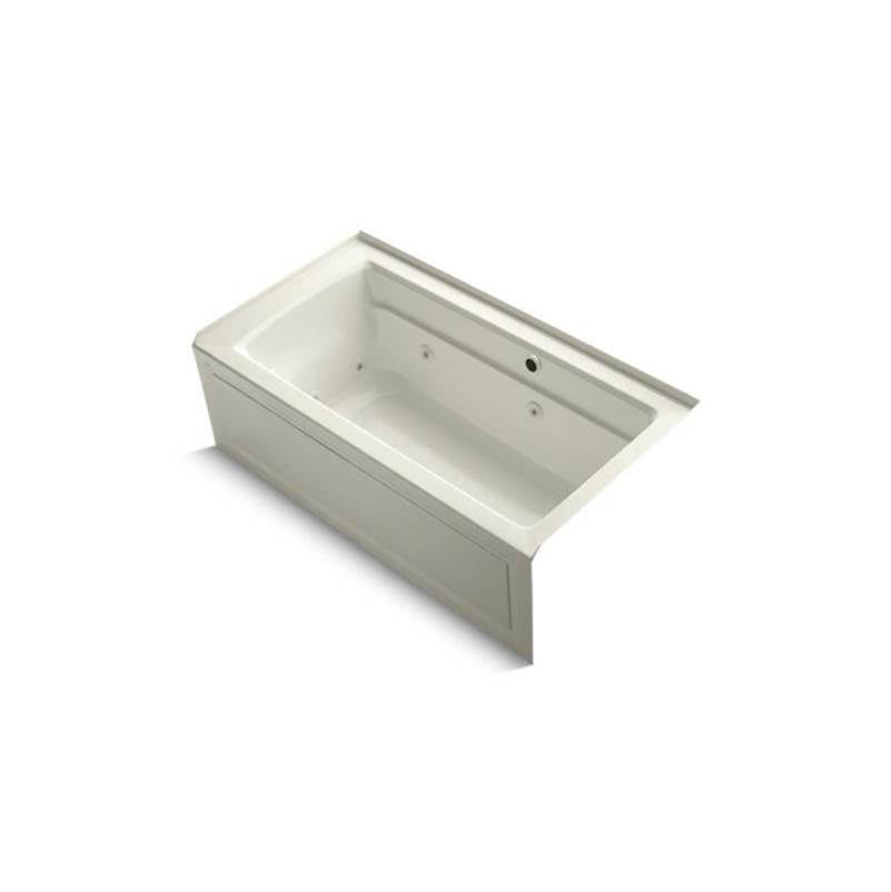 Archer 60" x 32" alcove whirlpool bath with Bask heated surface, right drain