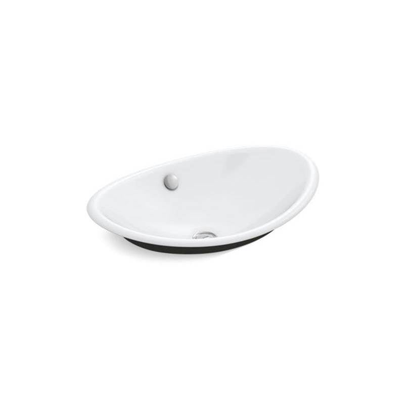 Iron Plains 20-3/4" oval vessel bathroom sink