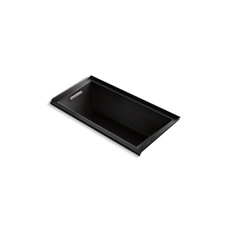 Underscore 60" x 30" drop-in/alcove heated whirlpool bath, left drain