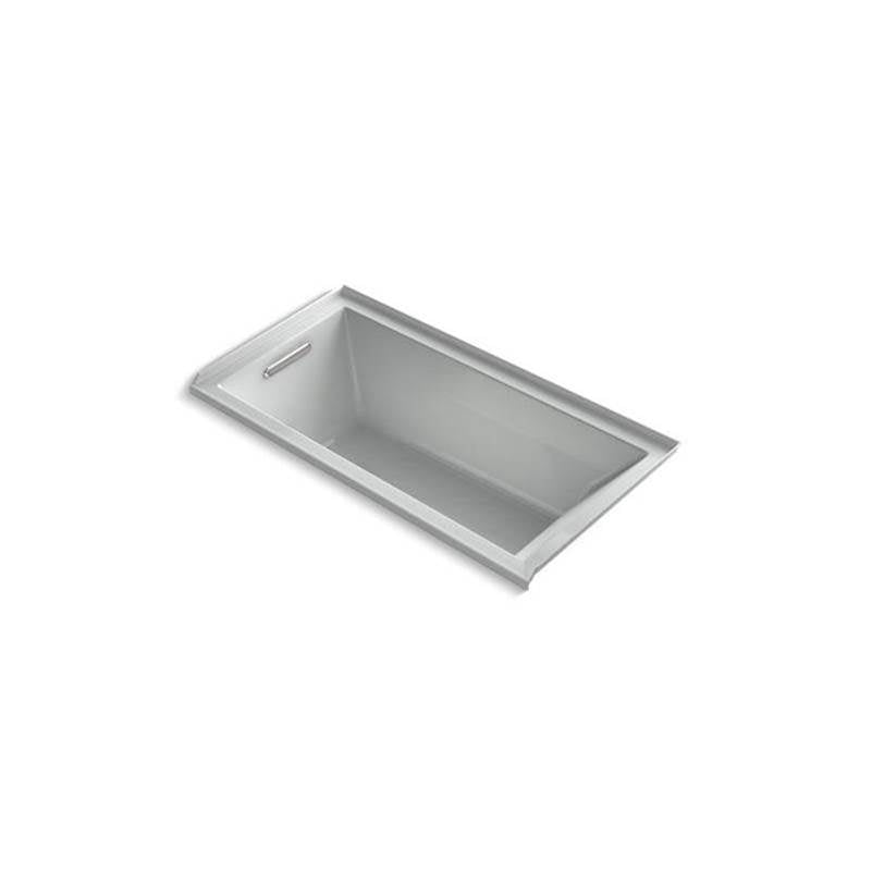 Underscore 60" x 30" drop-in/alcove heated whirlpool bath, left drain