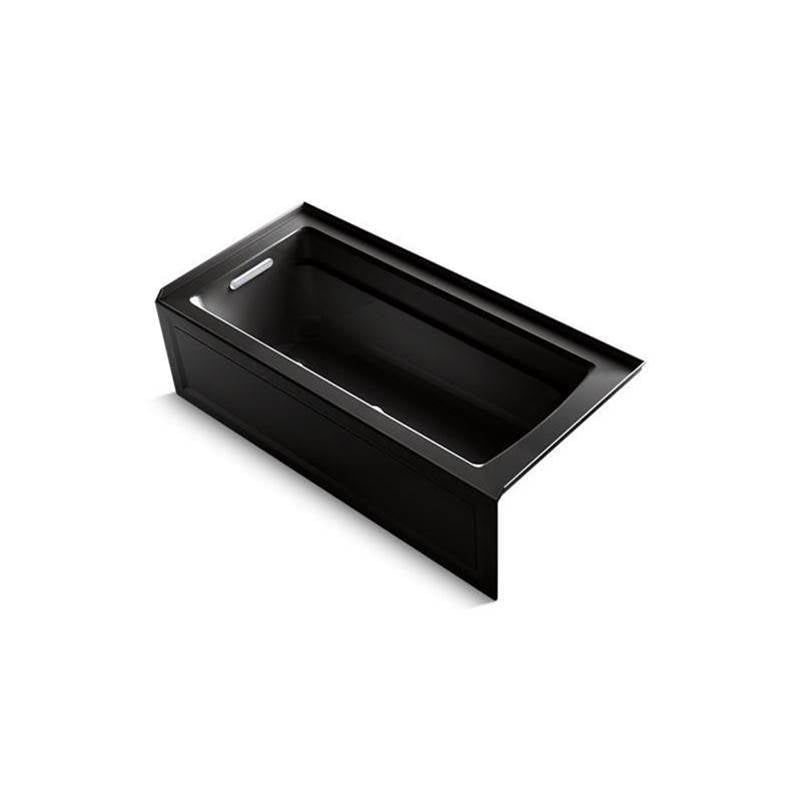 Archer 66" x 32" alcove Heated BubbleMassage air bath, left drain
