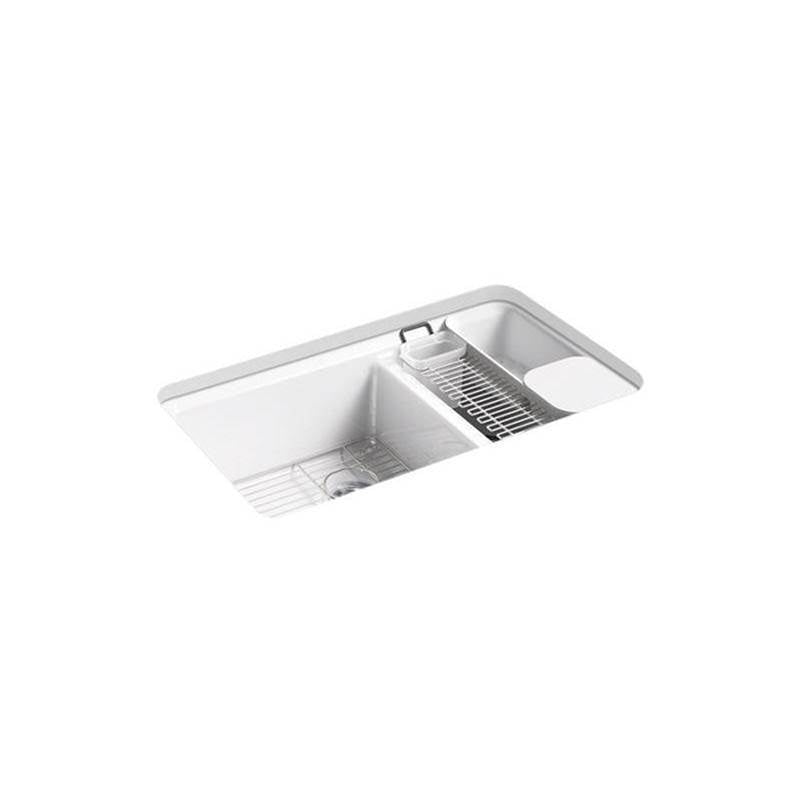 Riverby 33" undermount double-bowl workstation kitchen sink