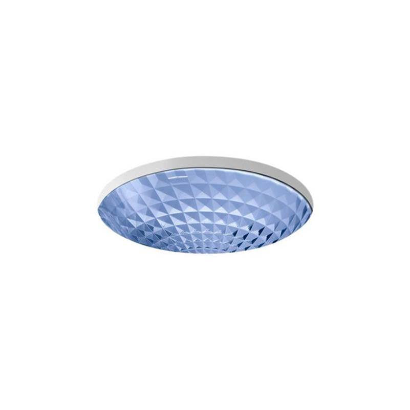 Kallos 16" round undermount bathroom sink, no overflow