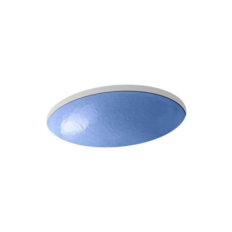 Whist 19" oval wall-mount/undermount bathroom sink, no overflow