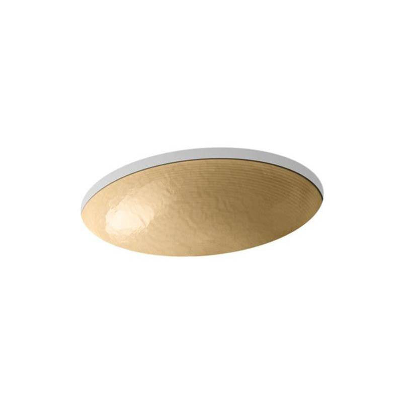 Whist 19" oval wall-mount/undermount bathroom sink, no overflow