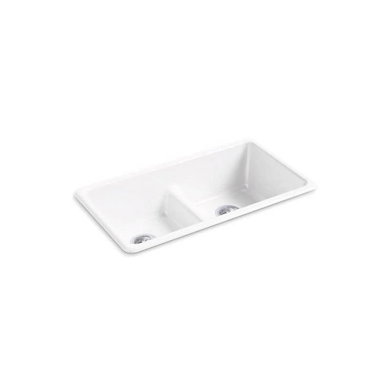 Iron/Tones Smart Divide 33" top-/undermount double-bowl kitchen sink