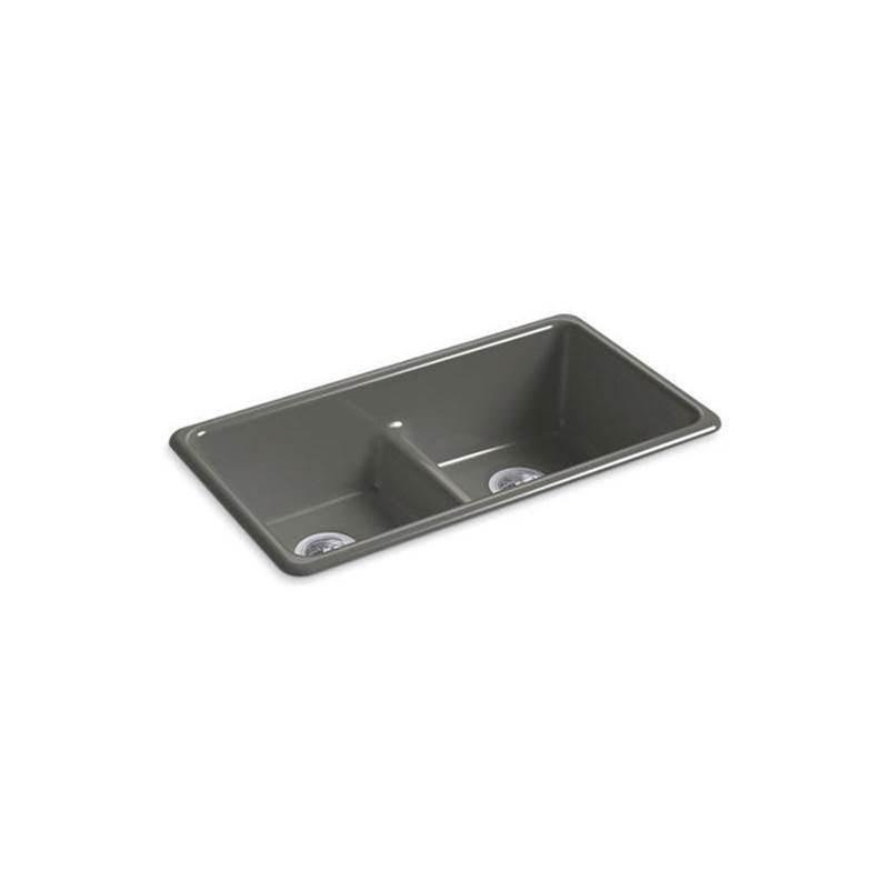 Iron/Tones Smart Divide 33" top-/undermount double-bowl kitchen sink