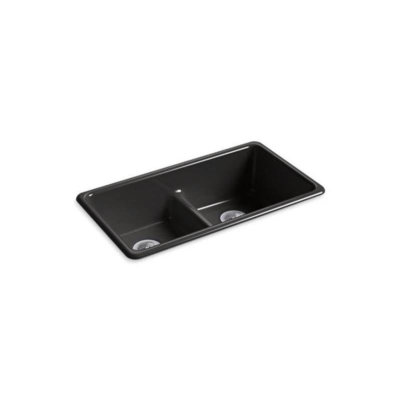 Iron/Tones Smart Divide 33" top-/undermount double-bowl kitchen sink