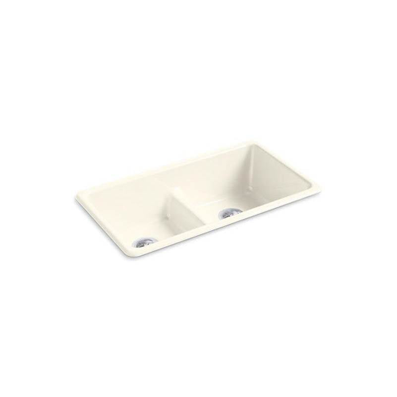 Iron/Tones Smart Divide 33" top-/undermount double-bowl kitchen sink