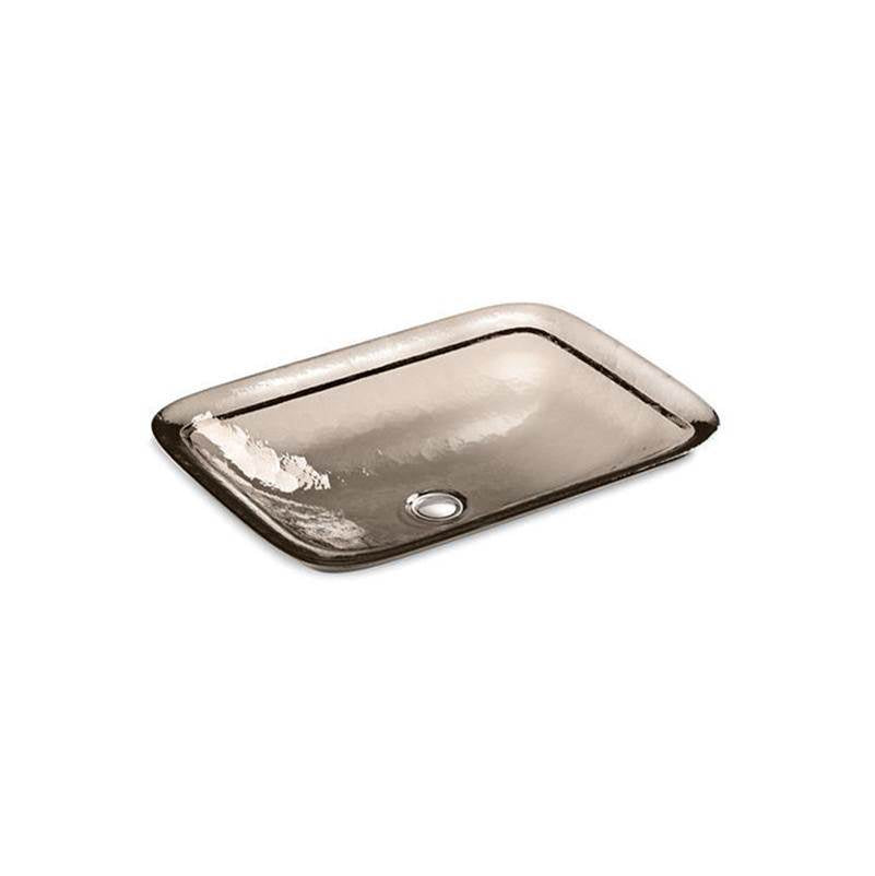 Inia 20-3/4" rectangular drop-in bathroom sink, no overflow