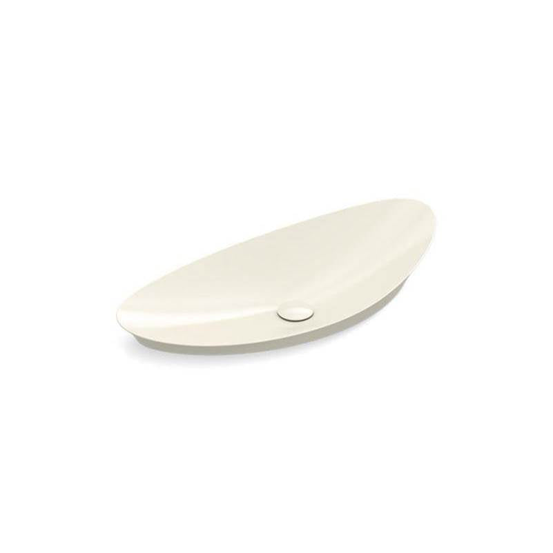 Veil 38-1/2" oval vessel bathroom sink, no overflow