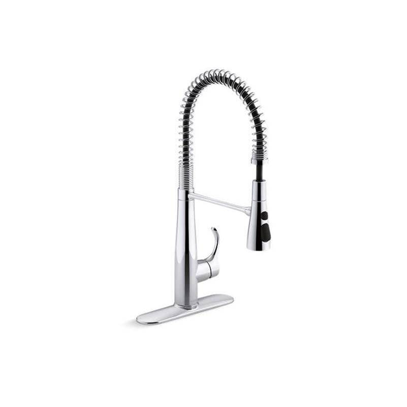 Simplice Semi-professional kitchen sink faucet with three-function sprayhead