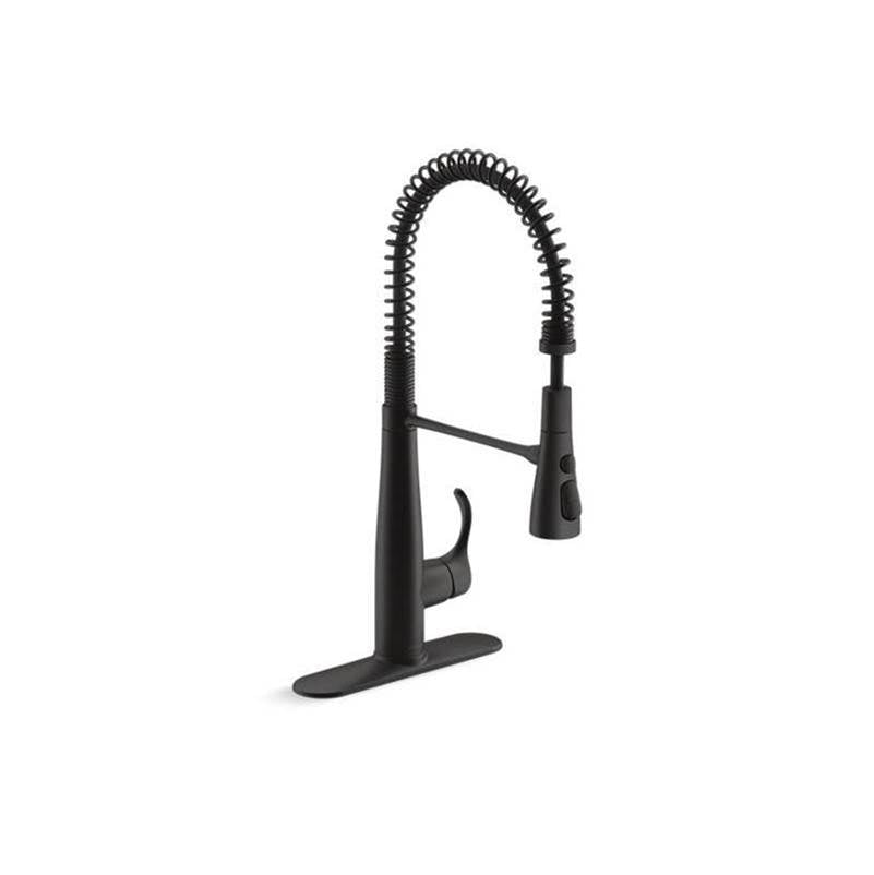 Simplice Semi-professional kitchen sink faucet with three-function sprayhead