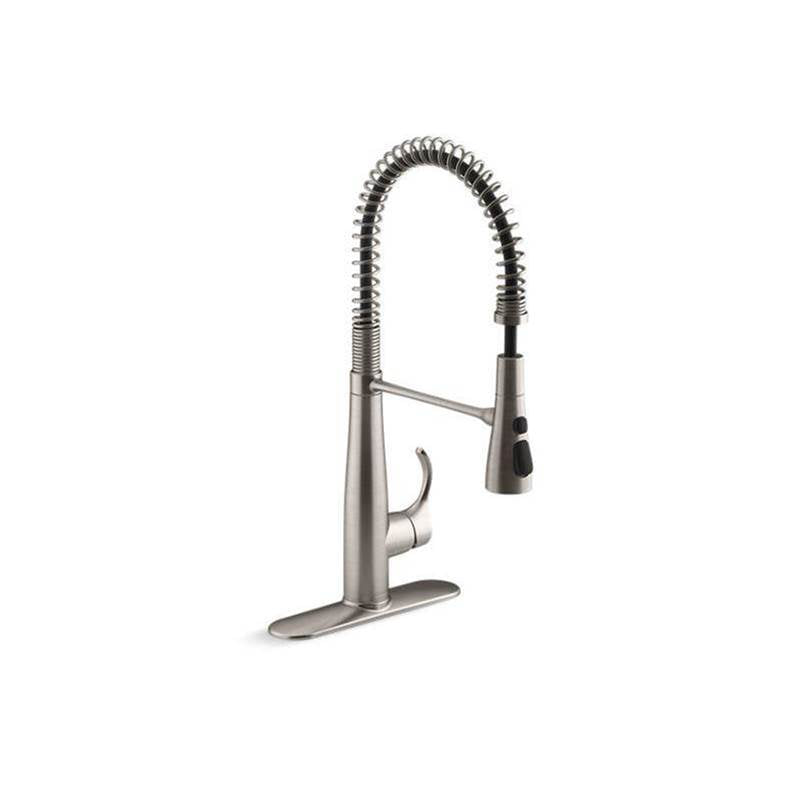Simplice Semi-professional kitchen sink faucet with three-function sprayhead