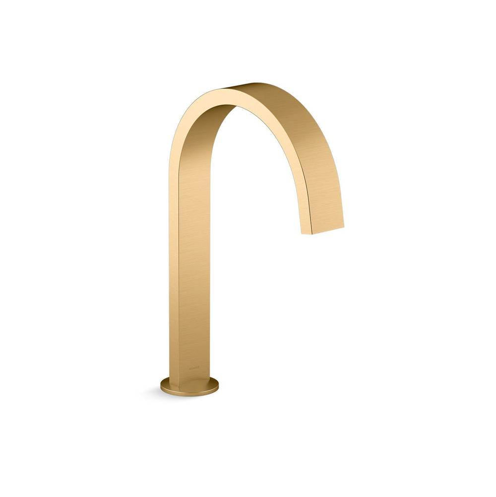 Components Deck-mount bath spout with Ribbon design