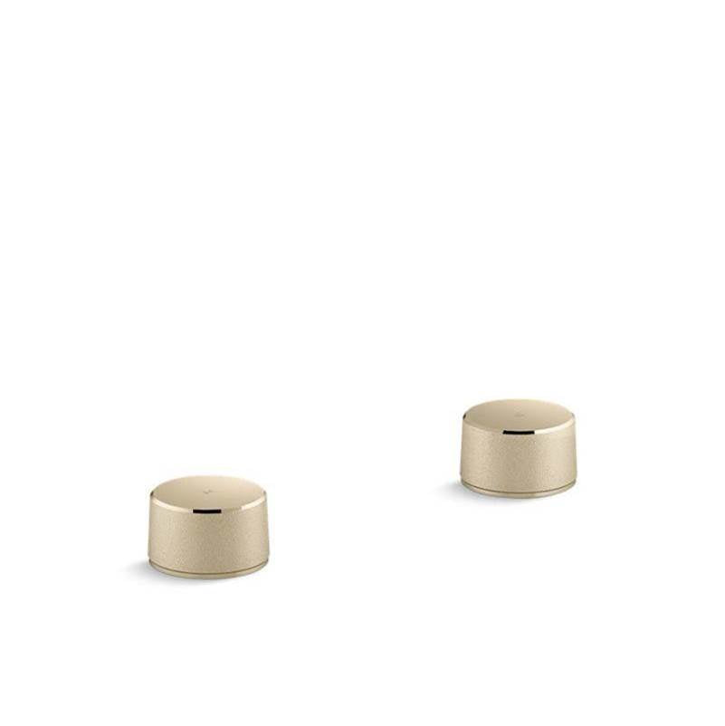 Components Deck-mount bath faucet handles with Oyl design