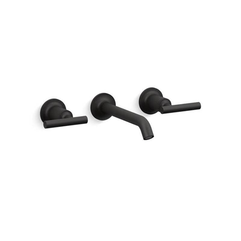 Purist Wall-mount bathroom sink faucet trim with Lever handles, 1.2 gpm
