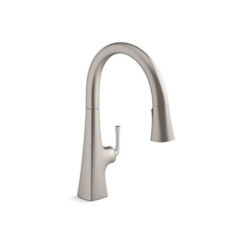 Graze Touchless pull-down kitchen sink faucet with KOHLER Konnect and three-function sprayhead