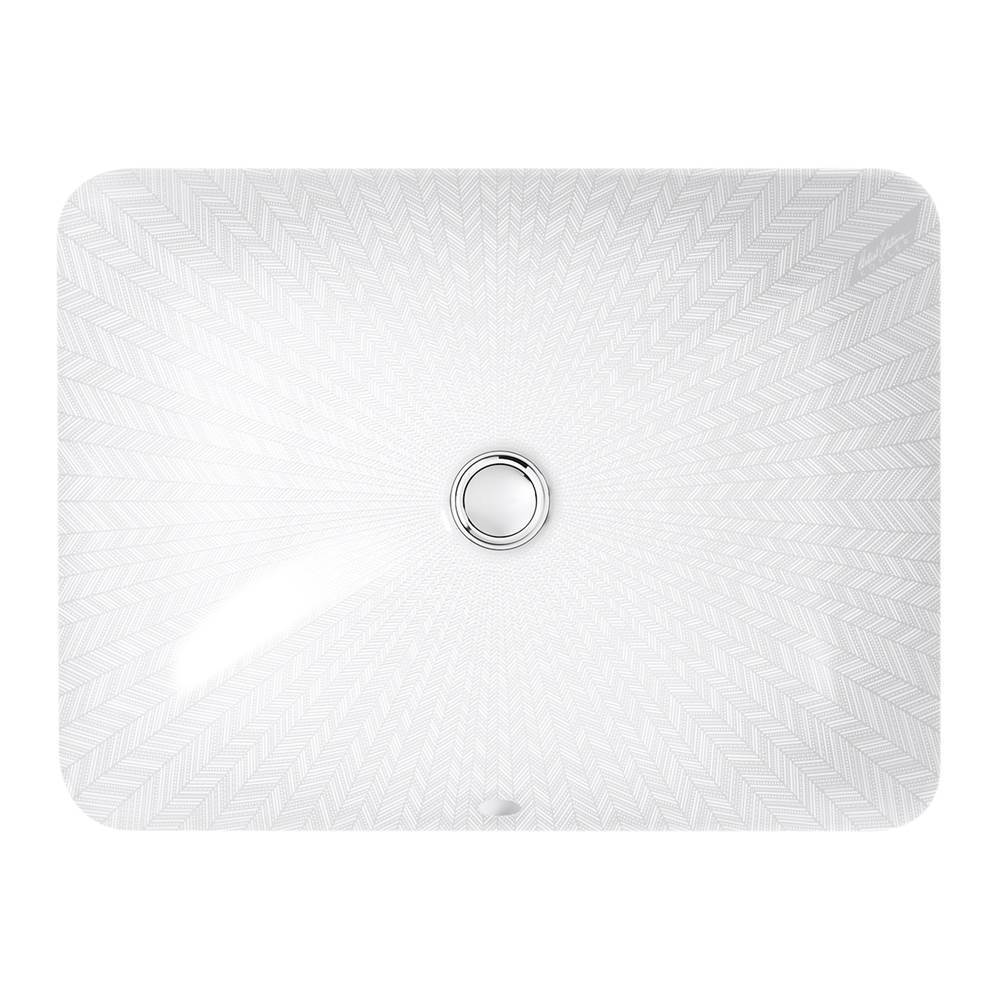 Sartorial Herringbone Caxton 20" rectangular undermount vessel bathroom sink