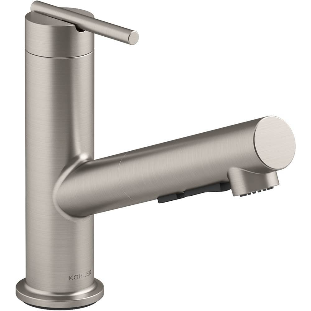 Crue Pull-out kitchen sink faucet with three-function sprayhead