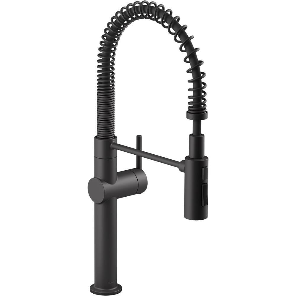 Crue Semi-professional kitchen sink faucet with three-function sprayhead