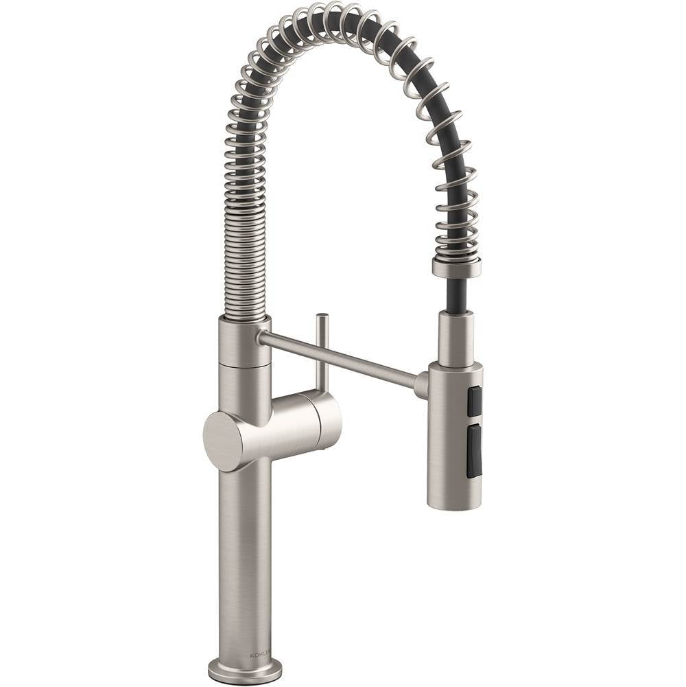 Crue Semi-professional kitchen sink faucet with three-function sprayhead