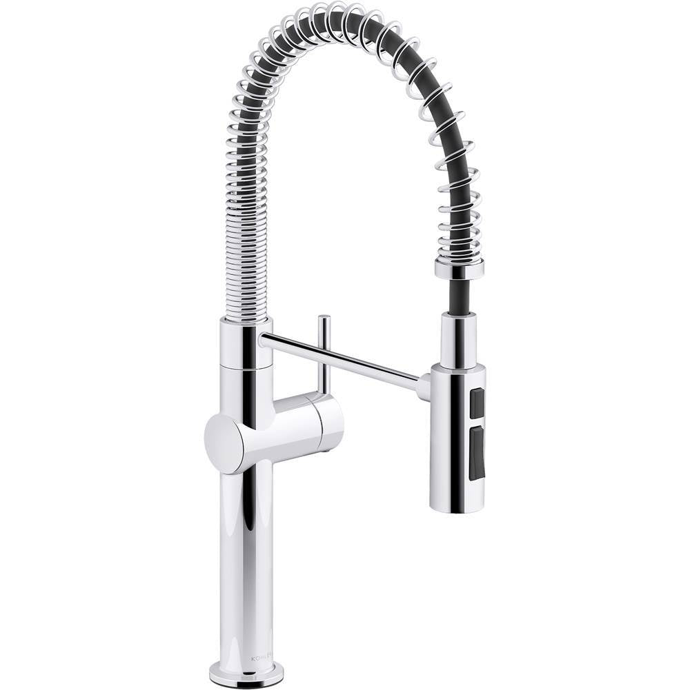 Crue Semi-professional kitchen sink faucet with three-function sprayhead
