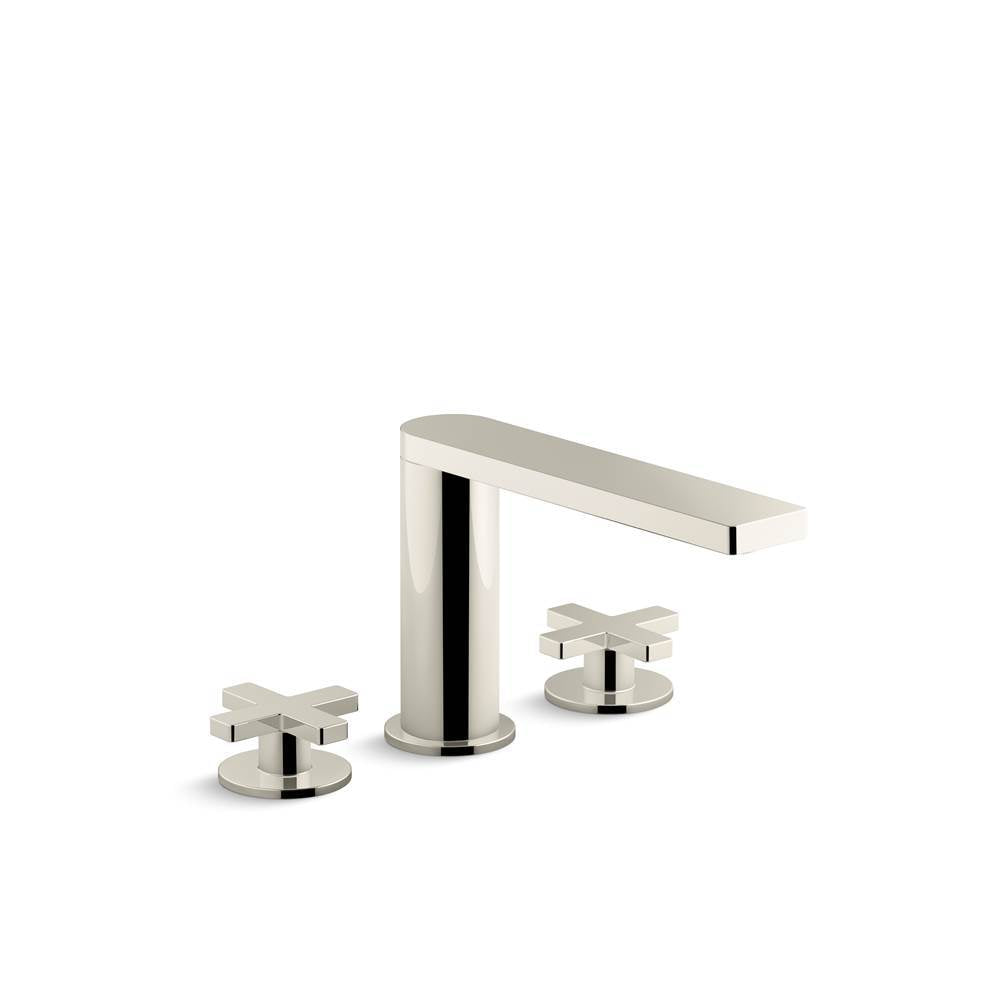 Composed Deck-mount bath faucet with cross handles